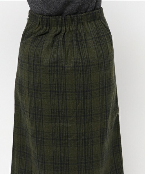 archives（アルシーヴ）の「チェックラップスカート（スカート・レディース・グレー/カーキ/ネイビー・MEDIUM）」の8枚目の写真