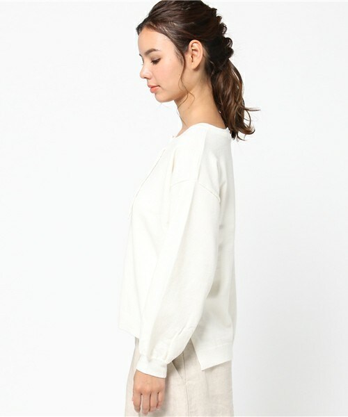 archives（アルシーヴ）の「ニット胸スピンドルプルオーバー（ニット/セーター・レディース・オフホワイト/ブラック/ブラウン・MEDIUM）」の5枚目の写真