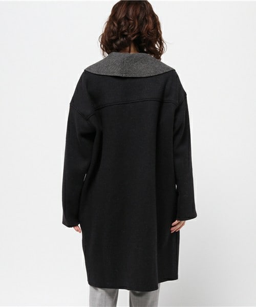 archives（アルシーヴ）の「ミスティックリバーショールコート（チェスターコート・レディース・ネイビー/キャメル・MEDIUM）」の5枚目の写真