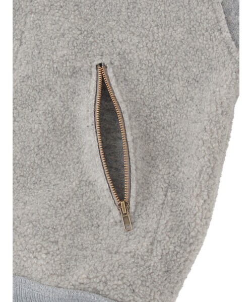 w closet（ダブルクローゼット）の「ウール×ボアリバーシブルブルゾン（ジャケット/アウター・レディース・ベージュ/グレー/ブラック・FREE）」の13枚目の写真