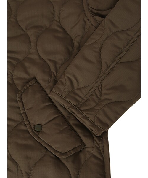 w closet（ダブルクローゼット）の「キルティングライナー風ジャケット（ジャケット/アウター・レディース・Dカーキ/ブラック・FREE）」の7枚目の写真
