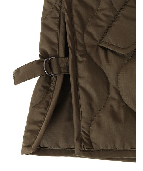 w closet（ダブルクローゼット）の「キルティングライナー風ジャケット（ジャケット/アウター・レディース・Dカーキ/ブラック・FREE）」の8枚目の写真