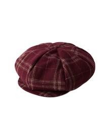 ROMANTIC CROWN | NEWS BOY CAP_BURGUNDY(その他)