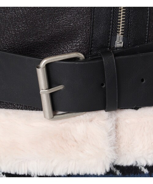 PAGEBOY（ページボーイ）の「【PAGEBOY】ボマージャケット（ジャケット/アウター・レディース・ブラック/ライトベージュ）」の9枚目の写真