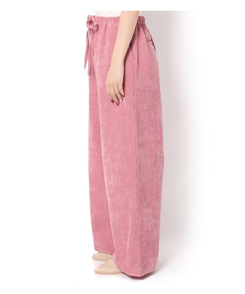 PAGEBOY(ページボーイ)の「コーデュロイリボンワイドパンツ(パンツ・レディース・ベージュ/ピンク/ネイビー)」の5枚目の写真