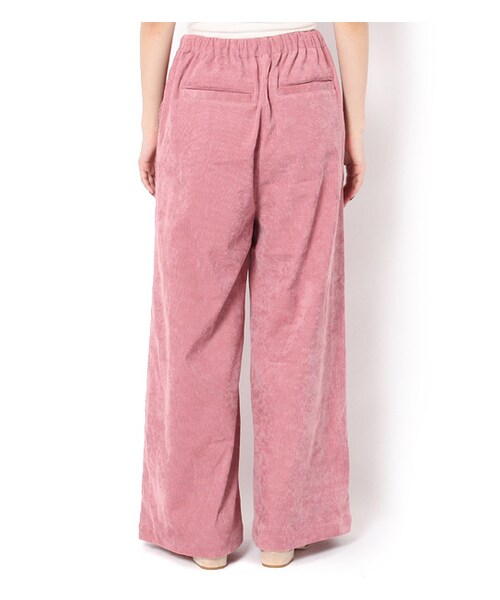 PAGEBOY(ページボーイ)の「コーデュロイリボンワイドパンツ(パンツ・レディース・ベージュ/ピンク/ネイビー)」の4枚目の写真