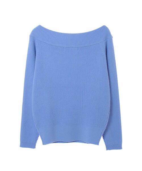 31 Sons de mode（トランテアン　ソン　ドゥ　モード）の「≪新作≫アンゴラ混オフショルダーニット《予約アイテム》（トップス・レディース・ブルー/レッド/ライトグレー/オフホワイト・36）」の10枚目の写真