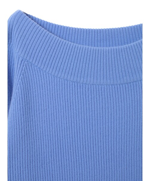 31 Sons de mode（トランテアン　ソン　ドゥ　モード）の「≪新作≫アンゴラ混オフショルダーニット《予約アイテム》（トップス・レディース・ブルー/レッド/ライトグレー/オフホワイト・36）」の6枚目の写真