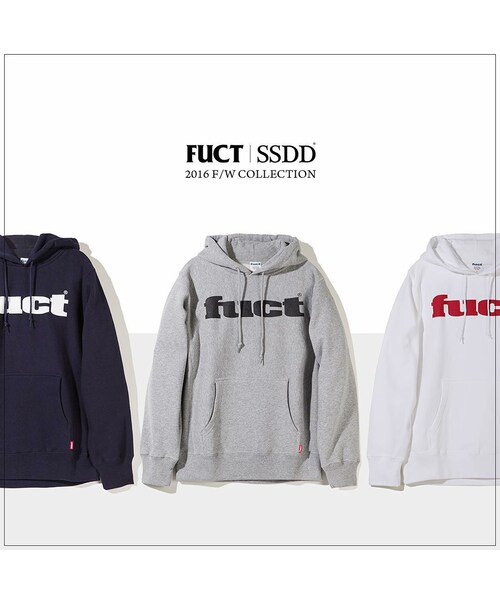 fuct（ファクト）の「FUCT SSDD 2016F/W OG LOGO PULLOVER HOODIE ...