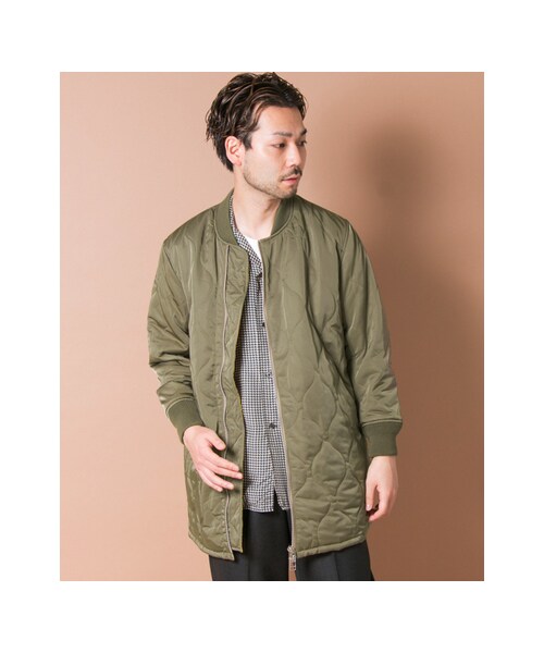 URBAN RESEARCH(アーバンリサーチ)の「DK made×URBAN RESEARCH iD キルティングミリタリーコート(ジャケット/アウター・メンズ・KHAKI/BLACK・M/L)」の3枚目の写真