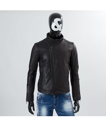 CALL&RESPONSE | 水染めゴートスキンライダースブルゾン/CALL&RESPONSE 162-1103-22(ライダースジャケット)