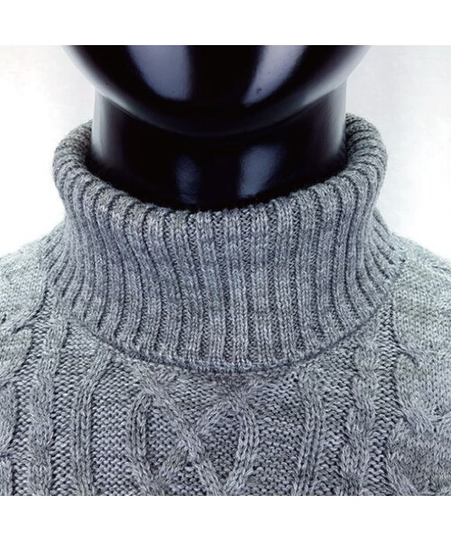 CALL&RESPONSE（コールアンドレスポンス）の「ケーブルタートルネックニット  /  ＣＡＬＬ＆ＲＥＳＰＯＮＳＥ　　/  162-1441-02（ニット/セーター・メンズ・その他）」の6枚目の写真