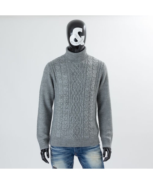 CALL&RESPONSE（コールアンドレスポンス）の「ケーブルタートルネックニット  /  ＣＡＬＬ＆ＲＥＳＰＯＮＳＥ　　/  162-1441-02（ニット/セーター・メンズ・その他）」の3枚目の写真