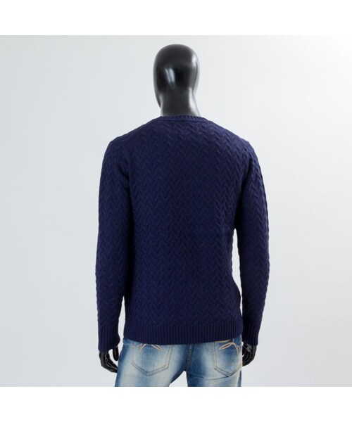 CALL&RESPONSE(コールアンドレスポンス)の「ジグザグ編みクルーネックニット/CALL&RESPONSE / 162-1441-04(ニット/セーター・メンズ・その他)」の2枚目の写真