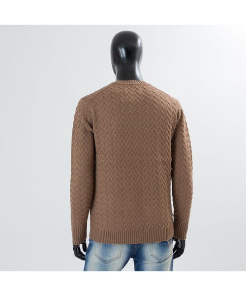 CALL&RESPONSE(コールアンドレスポンス)の「ジグザグ編みクルーネックニット/CALL&RESPONSE / 162-1441-04(ニット/セーター・メンズ・その他)」の6枚目の写真