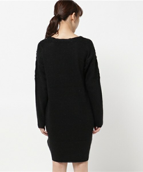 actuel（アクチュエル）の「圧縮JQコクーンワンピース（ワンピース・レディース・ブラック/グレー/ピンクベージュ・FREE）」の6枚目の写真