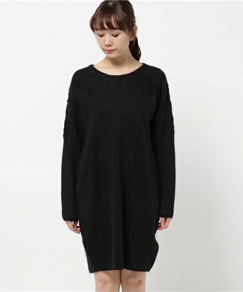 actuel（アクチュエル）の「圧縮JQコクーンワンピース（ワンピース・レディース・ブラック/グレー/ピンクベージュ・FREE）」の4枚目の写真