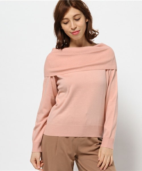 INTERPLANET(インタープラネット)の「オフショルダーニットP/O(ニット/セーター・レディース・オフホワイト/グレー/サックスブルー/ピンクベージュ・FREE)」の13枚目の写真