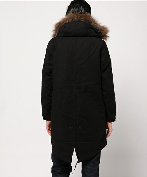 【美品】CASPER JOHN モッズコート　ファー付き　ライナー付き　Y2K CASPER JOHN（キャスパージョン）の「CASPER JOHN リアルファーモッズ