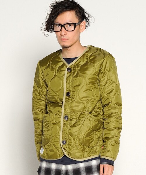 VIRGOwearworks（ヴァルゴウェアワークス）の「MILITARY INSIDE JKT キルティングジャケット（ジャケット/アウター・メンズ・OLIVE/BLACK・2/3/4）」の3枚目の写真