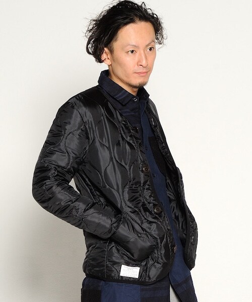 VIRGOwearworks（ヴァルゴウェアワークス）の「MILITARY INSIDE JKT キルティングジャケット（ジャケット/アウター・メンズ・OLIVE/BLACK・2/3/4）」の4枚目の写真