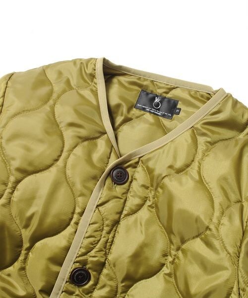 VIRGOwearworks（ヴァルゴウェアワークス）の「MILITARY INSIDE JKT キルティングジャケット（ジャケット/アウター・メンズ・OLIVE/BLACK・2/3/4）」の10枚目の写真