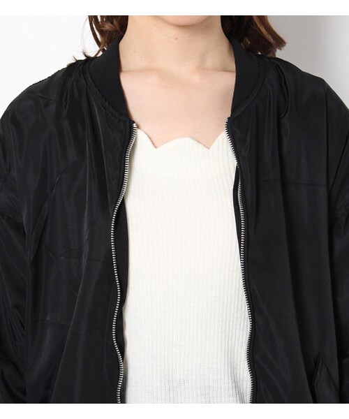 PAGEBOY（ページボーイ）の「【non-no12月号】岸本セシル着用・リバーシブルMA-1（ジャケット/アウター・レディース・ブラック/カーキ）」の6枚目の写真