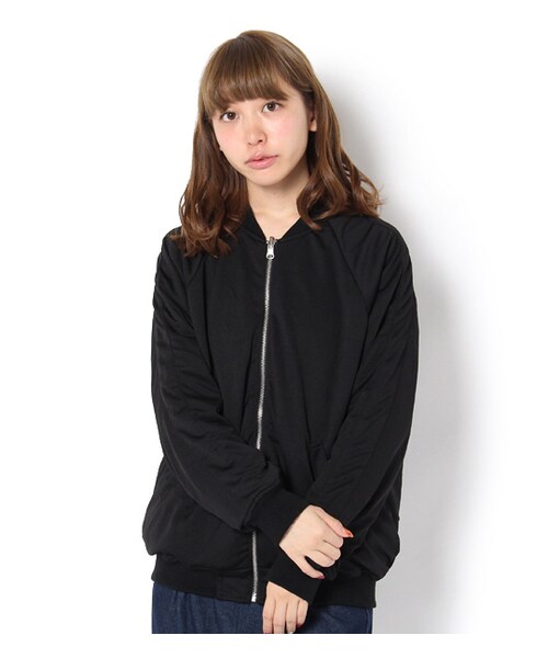 PAGEBOY（ページボーイ）の「【non-no12月号】岸本セシル着用・リバーシブルMA-1（ジャケット/アウター・レディース・ブラック/カーキ）」の12枚目の写真