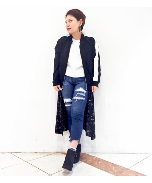 PAGEBOY（ページボーイ）の「【non-no12月号】岸本セシル着用・リバーシブルMA-1（ジャケット/アウター・レディース・ブラック/カーキ）」の17枚目の写真