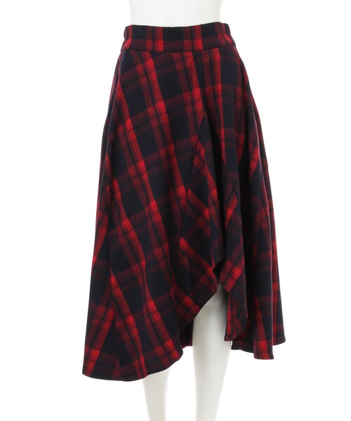 jouetie（ジュエティ）の「イレギュラーヘムミディスカート（スカート・レディース・ブラック/ベビーピンク/ダークミックス・M）」の4枚目の写真