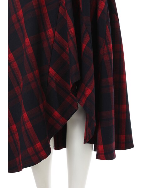 jouetie（ジュエティ）の「イレギュラーヘムミディスカート（スカート・レディース・ブラック/ベビーピンク/ダークミックス・M）」の9枚目の写真