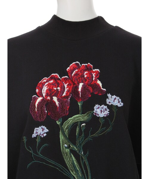 MURUA（ムルーア）の「フラワースウェットプルオーバー（トップス・レディース・ホワイト/グレー/ブラック・F）」の7枚目の写真