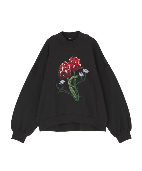 MURUA（ムルーア）の「フラワースウェットプルオーバー（トップス・レディース・ホワイト/グレー/ブラック・F）」の11枚目の写真