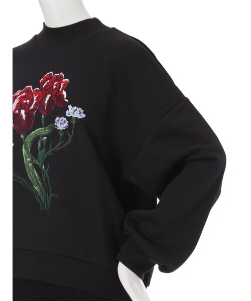 MURUA（ムルーア）の「フラワースウェットプルオーバー（トップス・レディース・ホワイト/グレー/ブラック・F）」の8枚目の写真