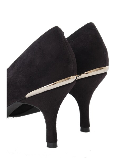 31 Sons de mode（トランテアン　ソン　ドゥ　モード）の「≪新作≫Vラインスエードパンプス（シューズ・レディース・ブラック/ベージュ/レッド・S/M/L）」の6枚目の写真