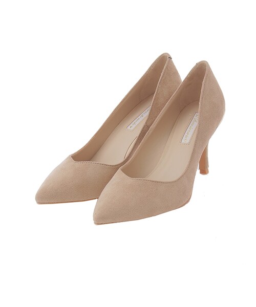 31 Sons de mode（トランテアン　ソン　ドゥ　モード）の「≪新作≫Vラインスエードパンプス（シューズ・レディース・ブラック/ベージュ/レッド・S/M/L）」の2枚目の写真