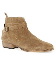 TOPMAN | Tan Suede Buckle Boots(ブーツ)