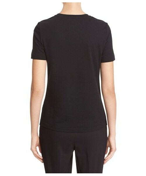 TORY BURCH（トリーバーチ）の「Tory Burch Demi Sequin Logo Tee（Tシャツ/カットソー・レディース・Black・Regular Large/Regular Medium/Regular Small/Regular X-Large/Regular X-Small）」の6枚目の写真