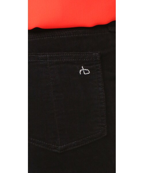 rag & bone（ラグアンドボーン）の「Rag & Bone/JEAN Velvet Cropped Flare Jeans（デニムパンツ・レディース・Black・23/24/25/26/27/28/29/30/31/32）」の3枚目の写真