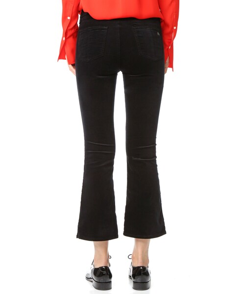 rag & bone（ラグアンドボーン）の「Rag & Bone/JEAN Velvet Cropped Flare Jeans（デニムパンツ・レディース・Black・23/24/25/26/27/28/29/30/31/32）」の4枚目の写真