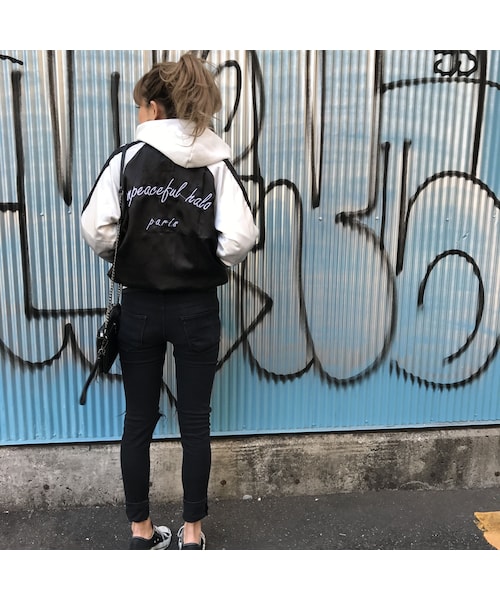 no brand（ノーブランド）の「浜ちゃんスカジャン（スタジャン