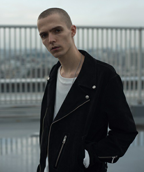 CASPER JOHN AIVER（キャスパージョンアイバー）の「CASPER JOHN AIVER  スウェードダブルライダース（ライダースジャケット・メンズ・ブラック/ベージュ・MEDIUM/LARGE）」の15枚目の写真