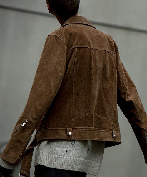 CASPER JOHN AIVER（キャスパージョンアイバー）の「CASPER JOHN AIVER  スウェードダブルライダース（ライダースジャケット・メンズ・ブラック/ベージュ・MEDIUM/LARGE）」の20枚目の写真