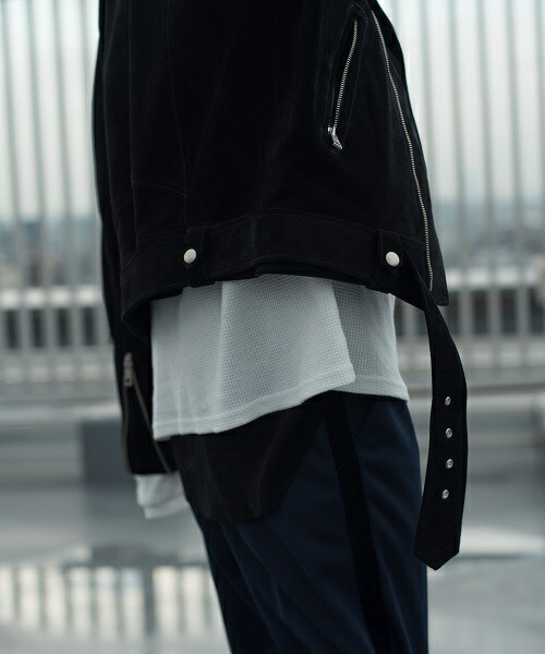 CASPER JOHN AIVER（キャスパージョンアイバー）の「CASPER JOHN AIVER  スウェードダブルライダース（ライダースジャケット・メンズ・ブラック/ベージュ・MEDIUM/LARGE）」の17枚目の写真