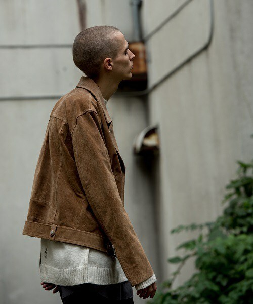 CASPER JOHN AIVER（キャスパージョンアイバー）の「CASPER JOHN AIVER  スウェードダブルライダース（ライダースジャケット・メンズ・ブラック/ベージュ・MEDIUM/LARGE）」の21枚目の写真