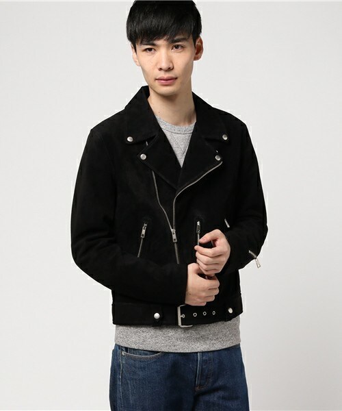 CASPER JOHN AIVER（キャスパージョンアイバー）の「CASPER JOHN AIVER  スウェードダブルライダース（ライダースジャケット・メンズ・ブラック/ベージュ・MEDIUM/LARGE）」の10枚目の写真