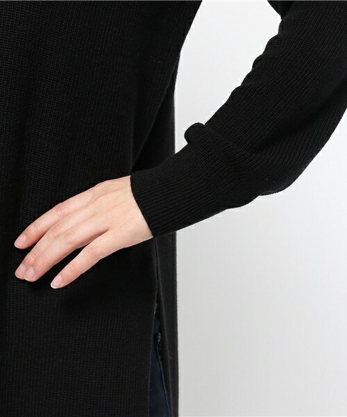 archives（アルシーヴ）の「片畦サイドスリットワンピース（ワンピース・レディース・ブラック/グレー/ワイン・MEDIUM）」の9枚目の写真