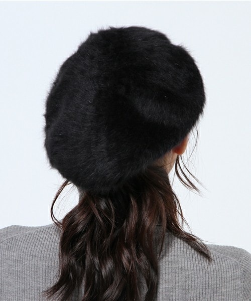 INTERPLANET WINGS（インタープラネットウィング）の「ファーベレー帽（ハンチング/ベレー帽・レディース・ブラック/グレー/ベージュ・フリー）」の5枚目の写真