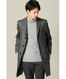 〔美品〕 EDIFICE Lolo Piana ウール チェスター グレー 44 EDIFICE（エディフィス）の「LORO PIANA/アーカイブチェスターコート