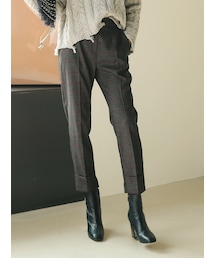 KORMARCH | チェックスリムスラックスパンツ(その他パンツ)
